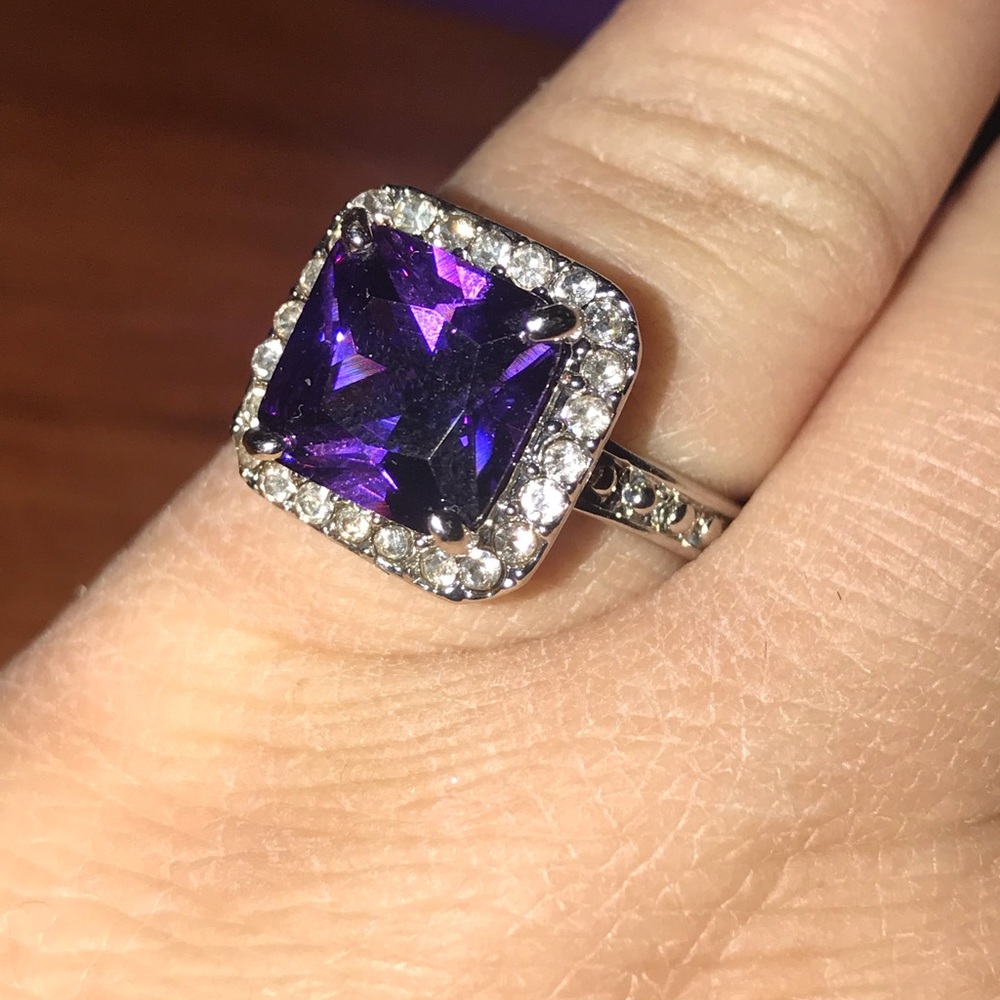 Purple stone ring size 9